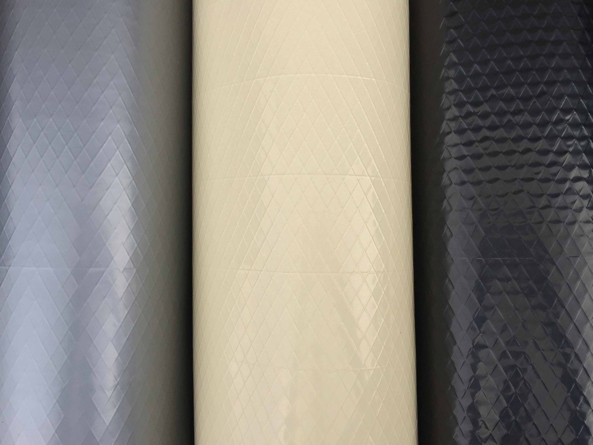 Crawl space vapor barrier cut to fit installation