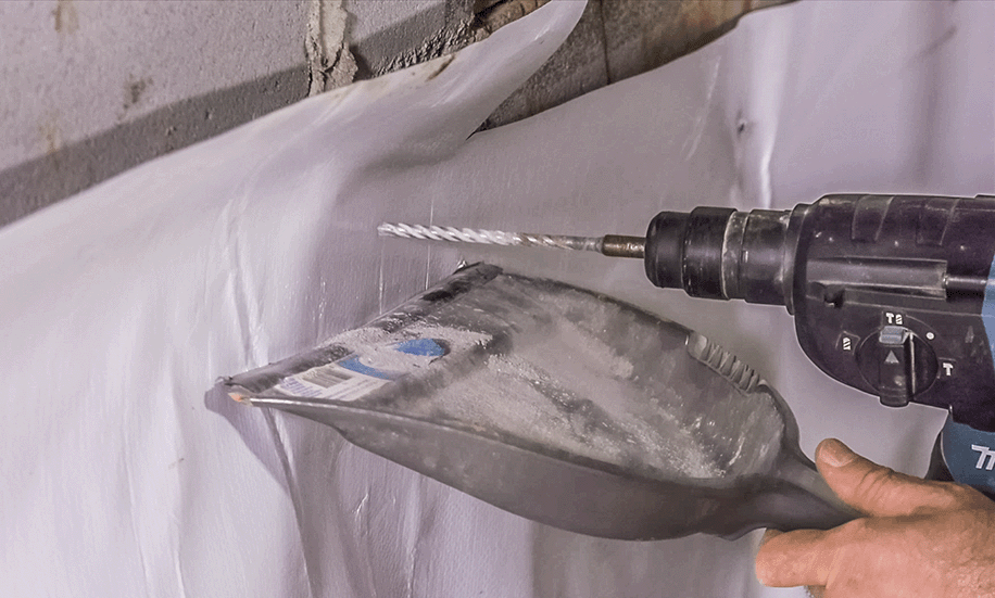 installing foundation pins