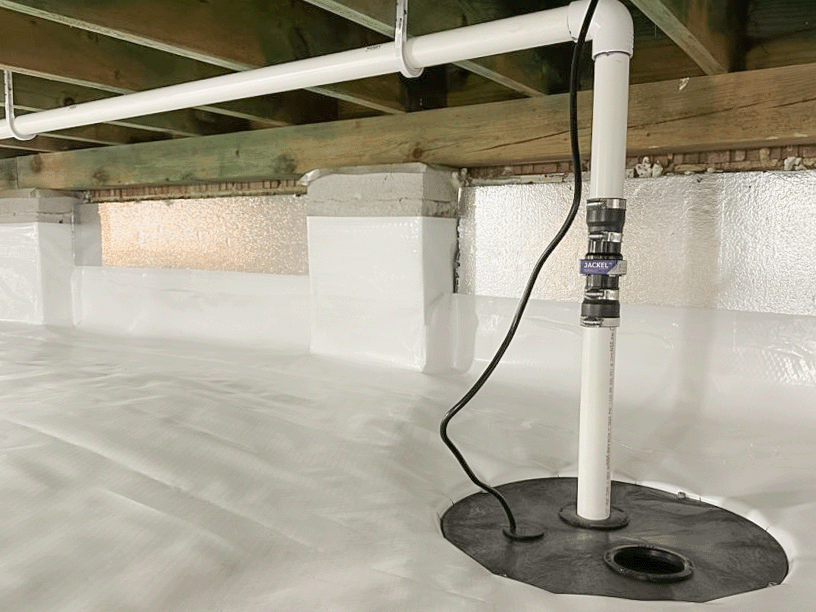 Crawl space vapor barrier installation advice