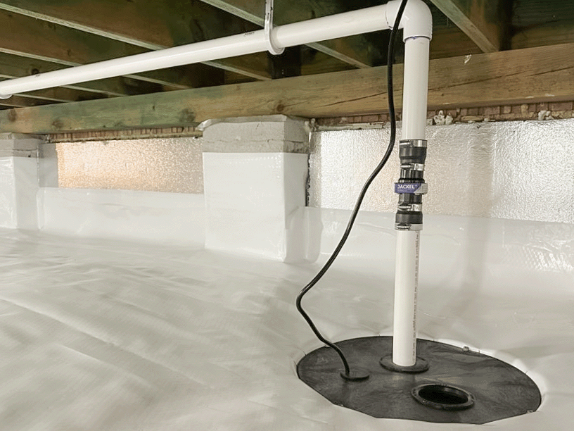 Crawl space vapor barrier installation advice