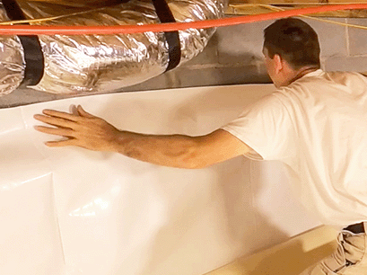 How to install a crawl space vapor barrier