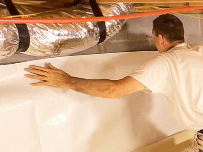 How to install a crawl space vapor barrier